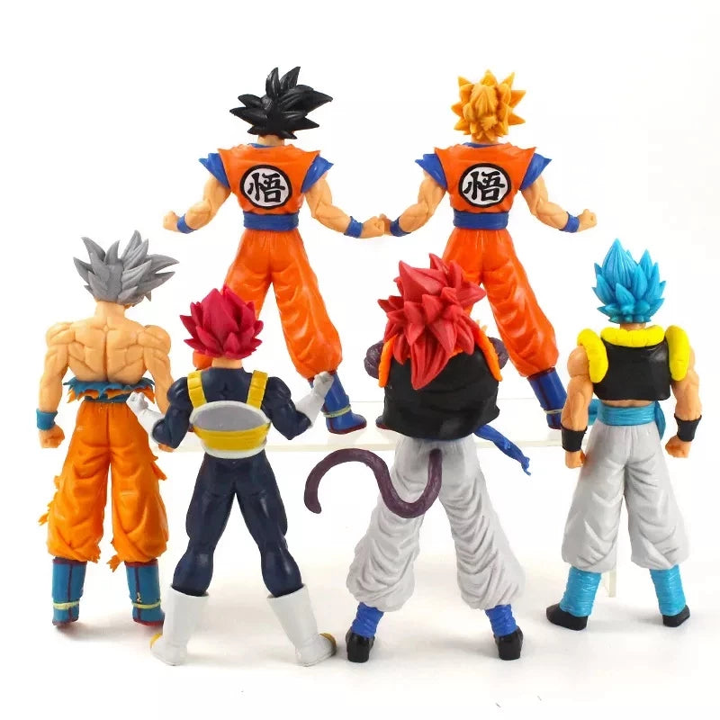 Dragon Ball Super Saiyan 6-Piece Figure Set⢠| Dragon Ball | I MEAN ANIME