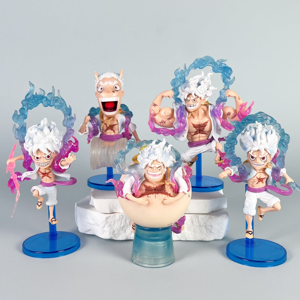 One Piece Gear 5 Luffy Figure Set™ | One Piece | I MEAN ANIME