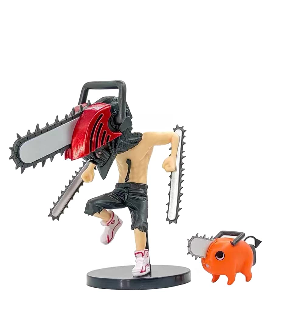 Chainsaw Man Denji &amp; Pochita Decorative Figure™ | Chainsaw Man | I MEAN ANIME