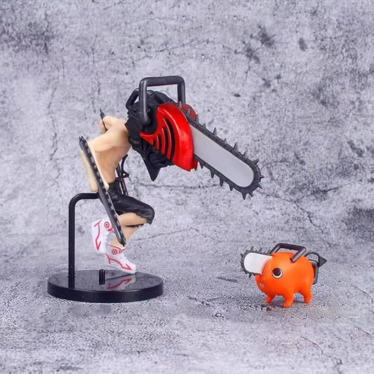 Chainsaw Man Denji &amp; Pochita Decorative Figure™ | Chainsaw Man | I MEAN ANIME