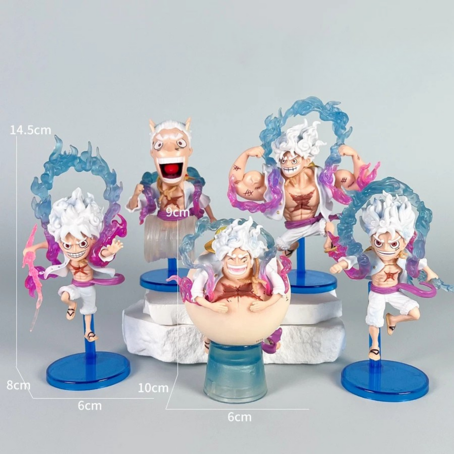 One Piece Gear 5 Luffy Figure Set™ | One Piece | I MEAN ANIME