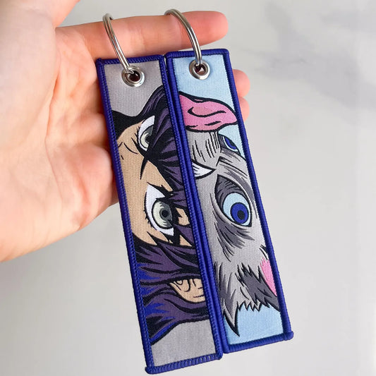 Inosuke Embroidery Keychain™ | Demon Slayer | I MEAN ANIME
