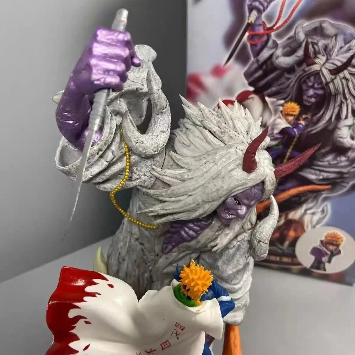 Minato Namikaze with Kurama And Shinigami Figure™ | Naruto | I MEAN ANIME